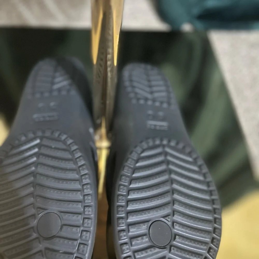 CROCS Black Textured Sandals - Picture 2 of 4